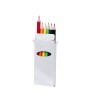 Astuccio Bianco con 6 matite colorate